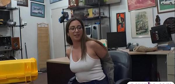  Woman with glasses fucked by pawn man